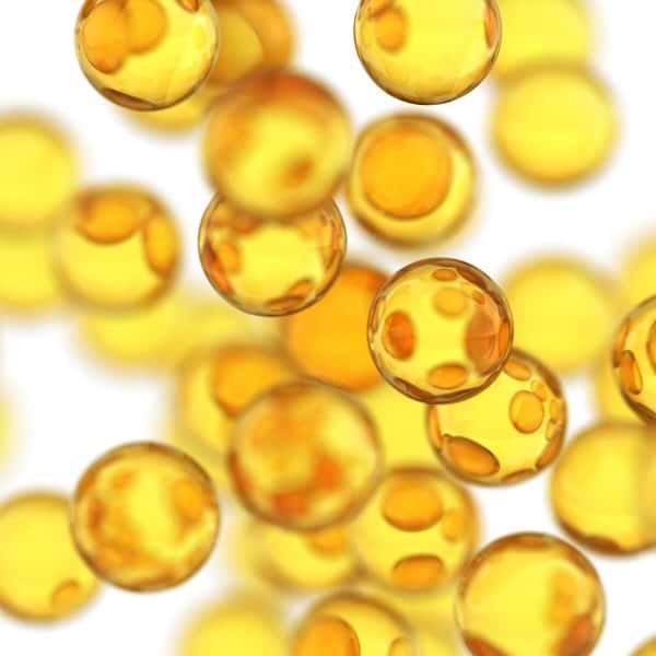 golden-balls-floating-high-hydroxy-active-ingrediënt-liposomen