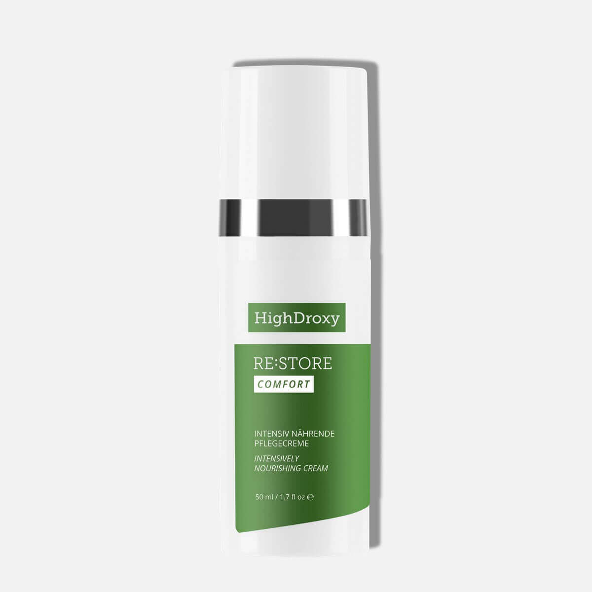 Full size of Restore Comfort cream from HighDroxy against gray background